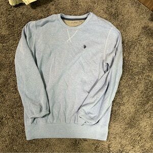 U.S. Polo Assn. Men's Light Blue Crewneck Sweater